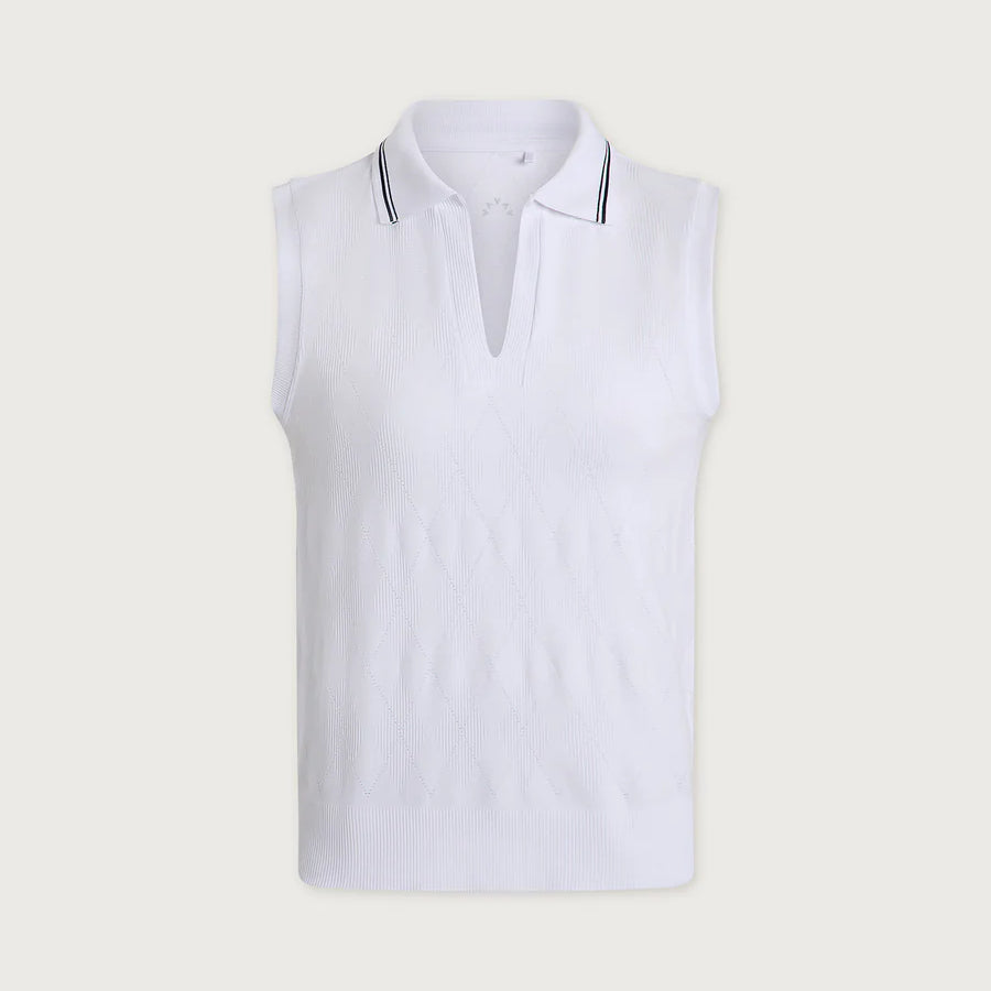 Marit Seamless Polo- White