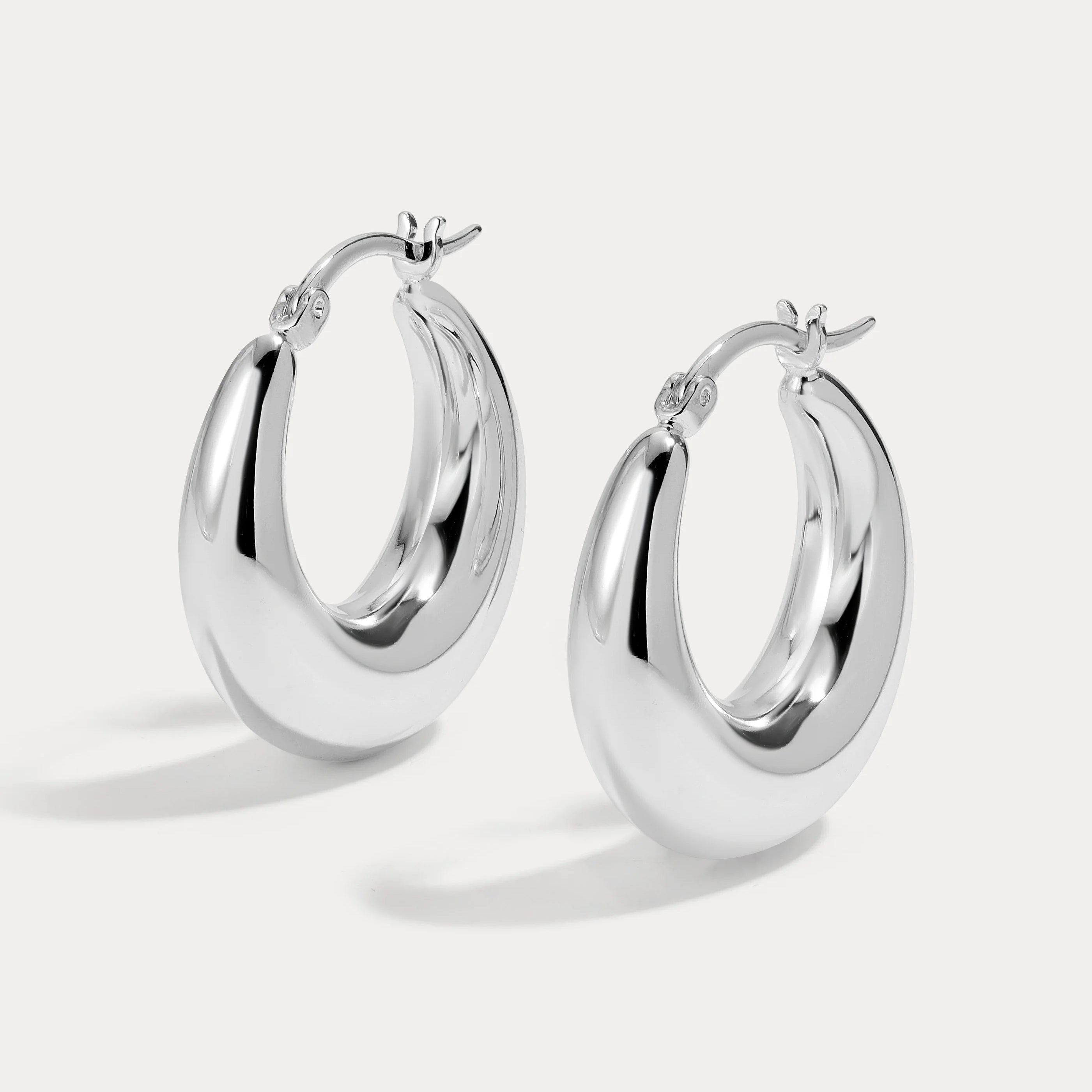 Small Becca Hoops- Silver