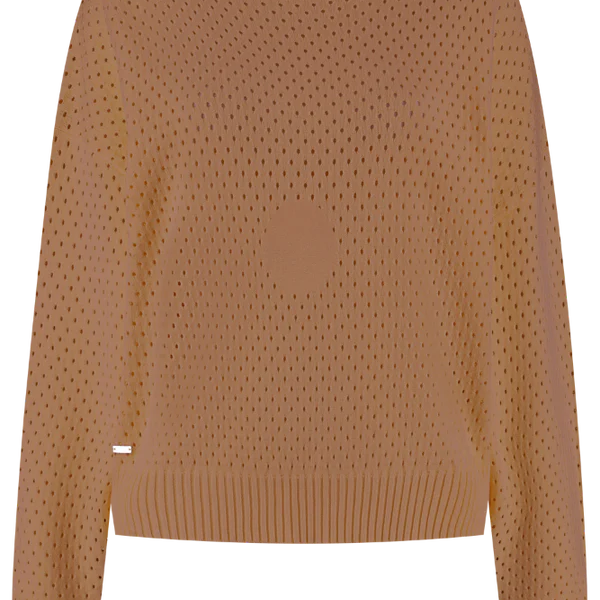 Olly Crochet Sweater- Toffee