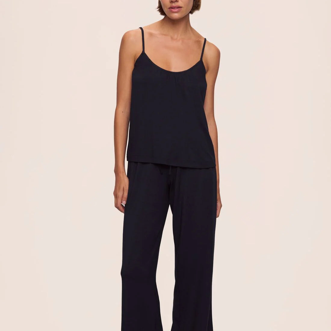 Gisele Modal Cami & Pant PJ Set- Black