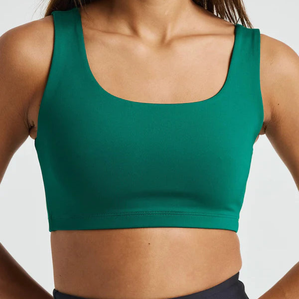 The Recycled Go-To Bra in Malachite