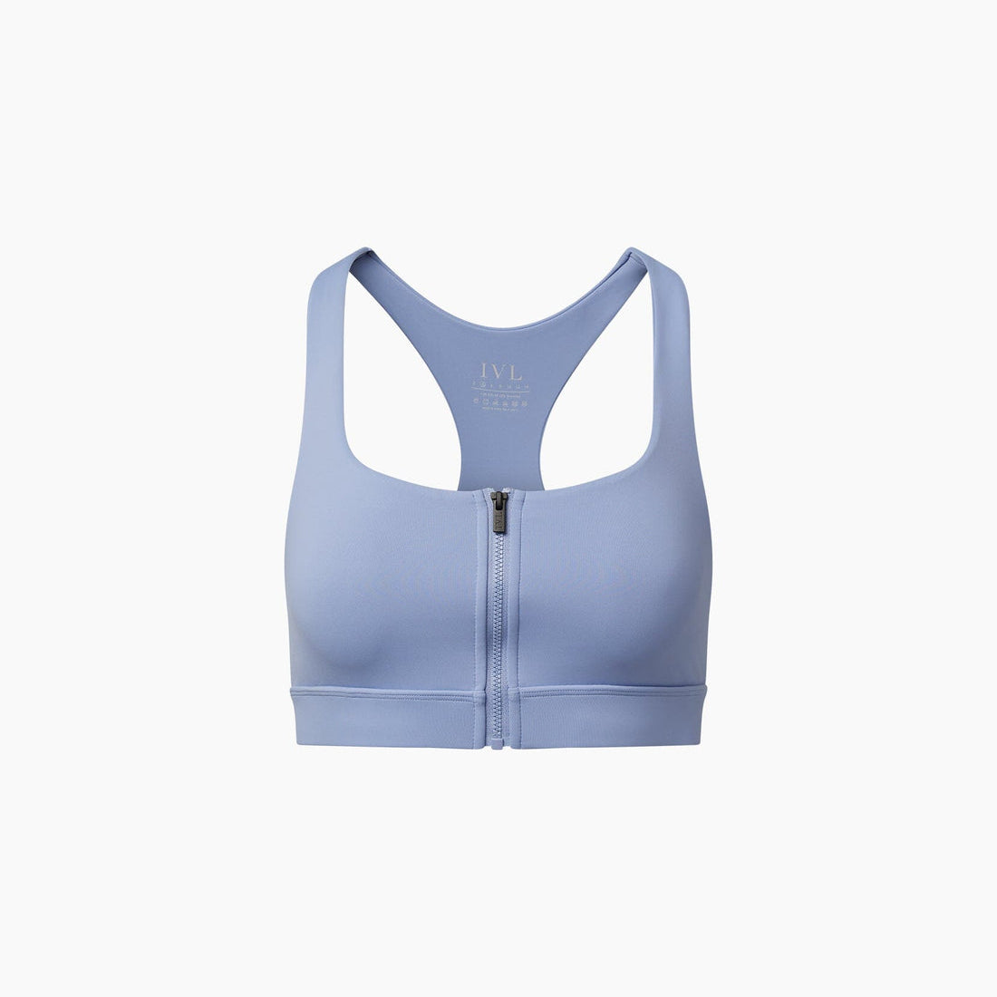 Front Zip Bra in Hydrangea