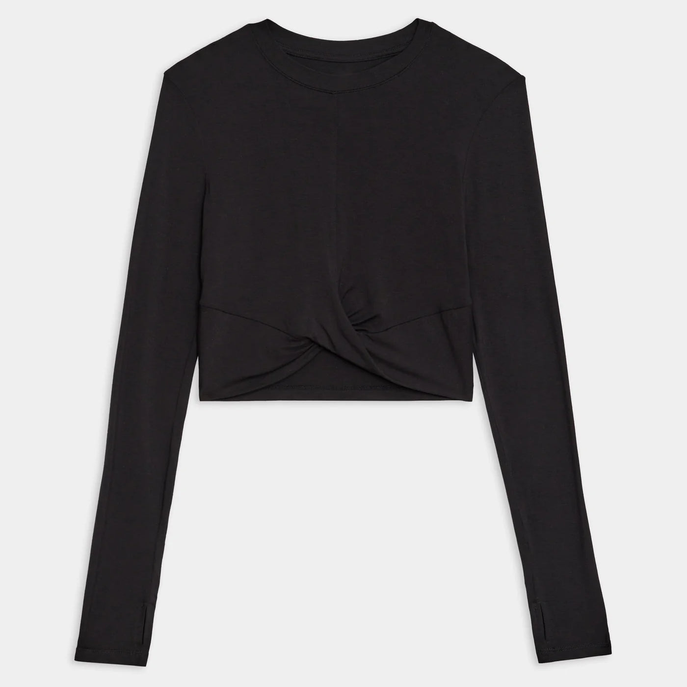 Camiseta de punto de manga larga con margaritas