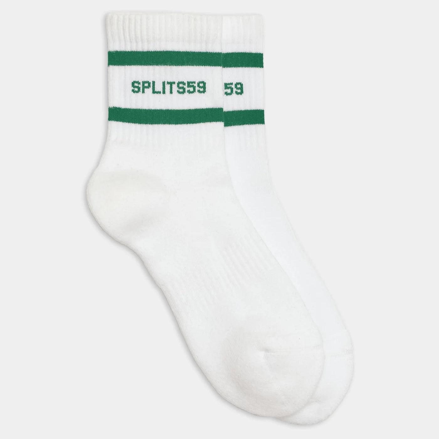 Calcetines cortos con rayas y logo