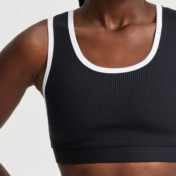 Sujetador deportivo de canalé