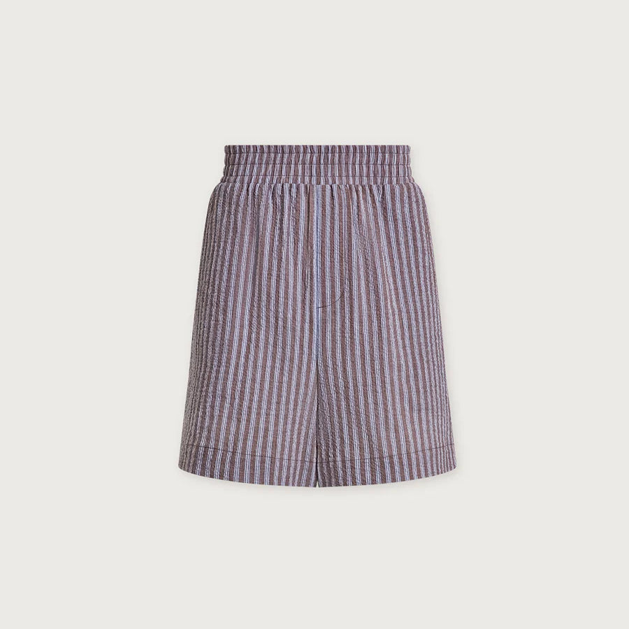 Darina Short 4"- Cocoa Blue Stripe