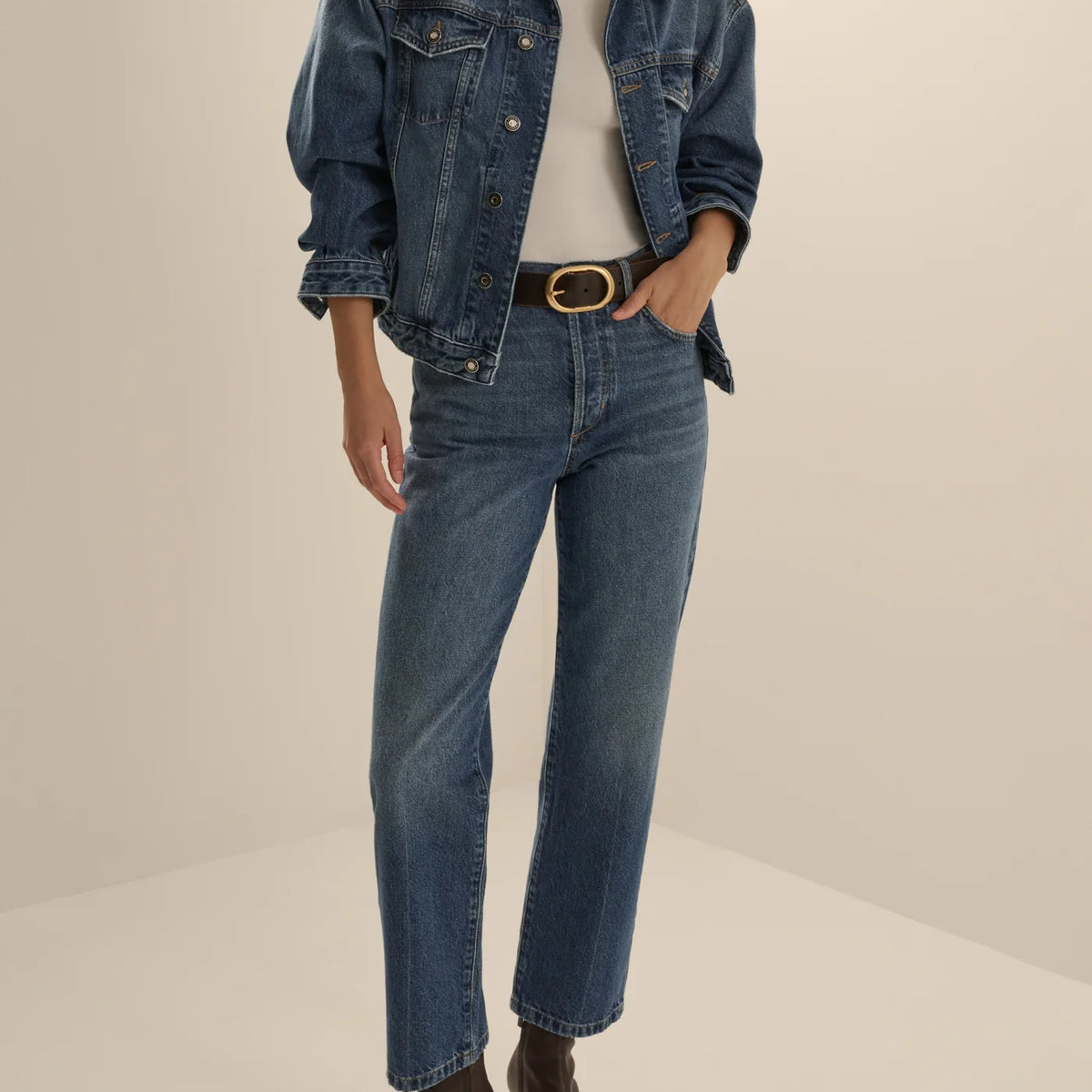 The Otto High Rise Boyfriend Ankle- Vintage Campbell