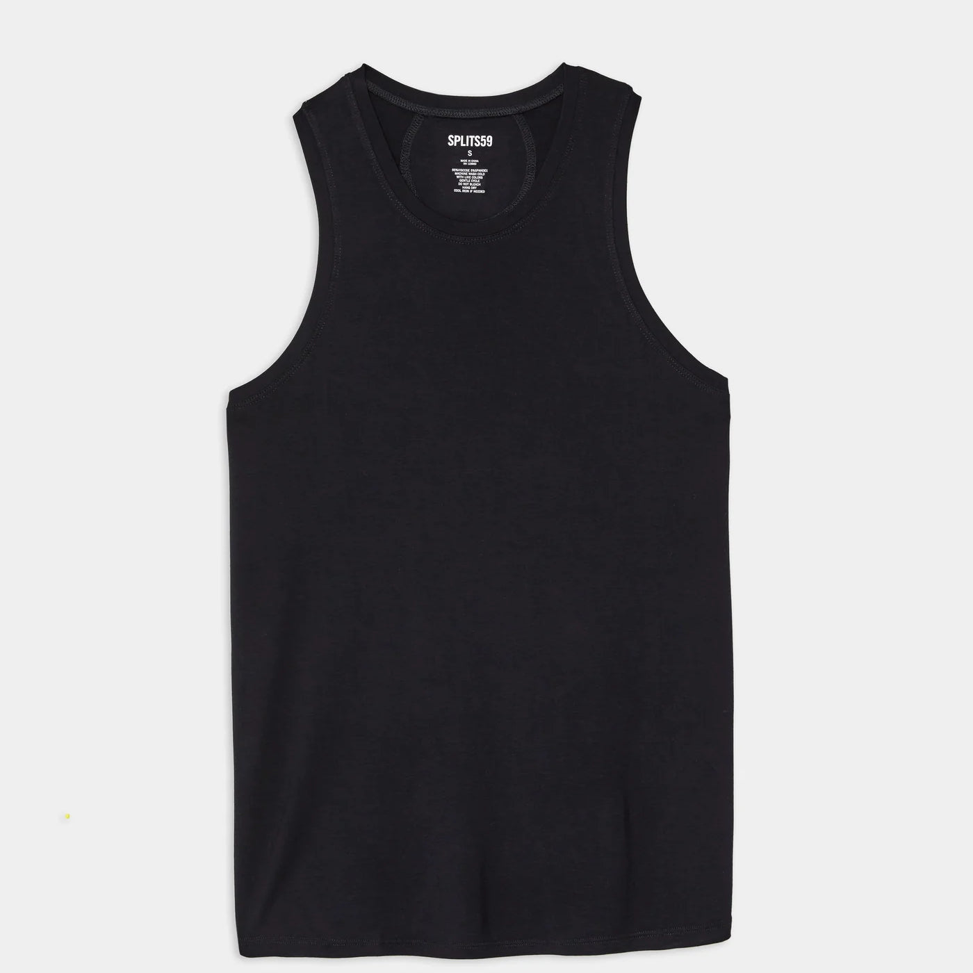 Camiseta sin mangas de jersey con cuello redondo