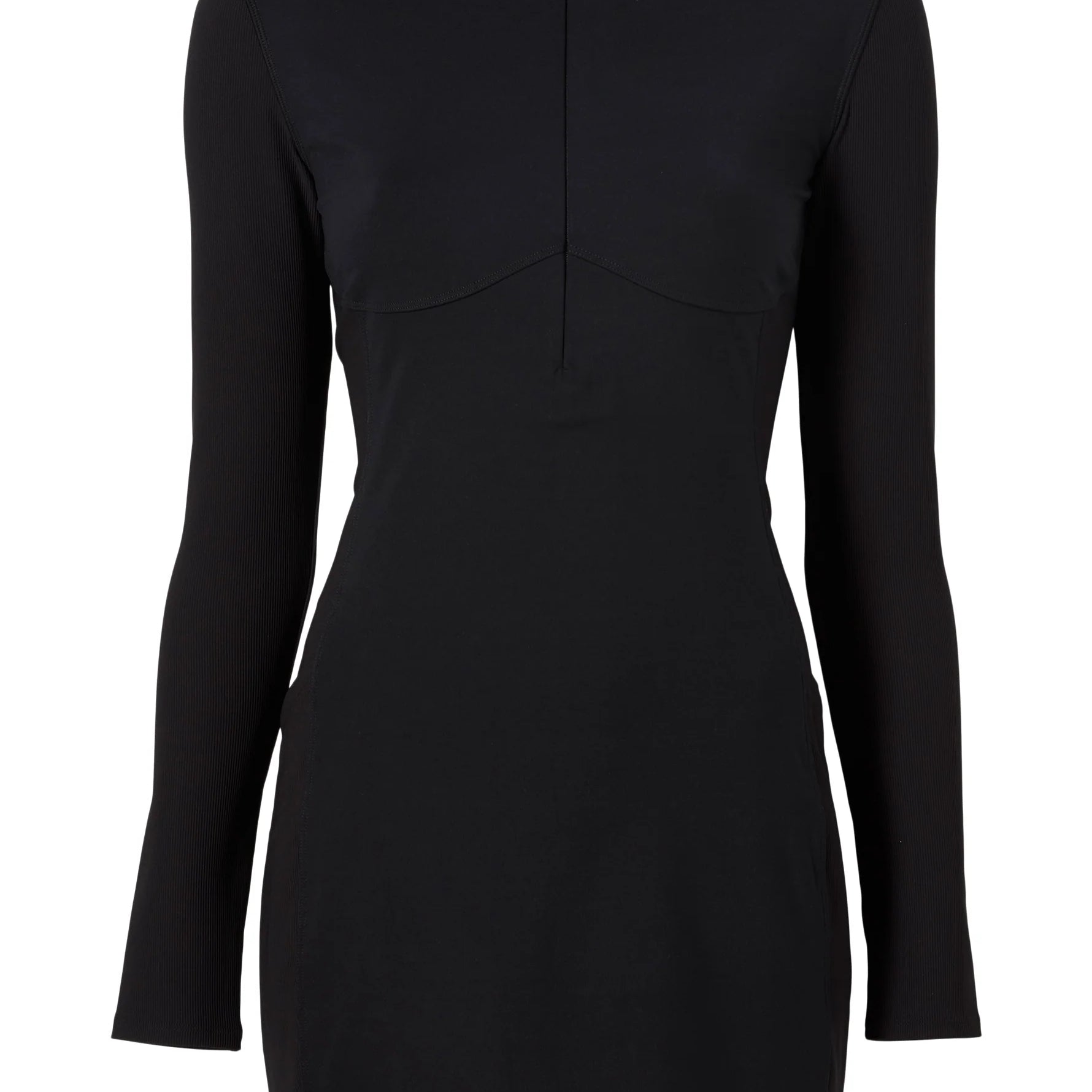 Rib Mix 1/4 Zip Dress