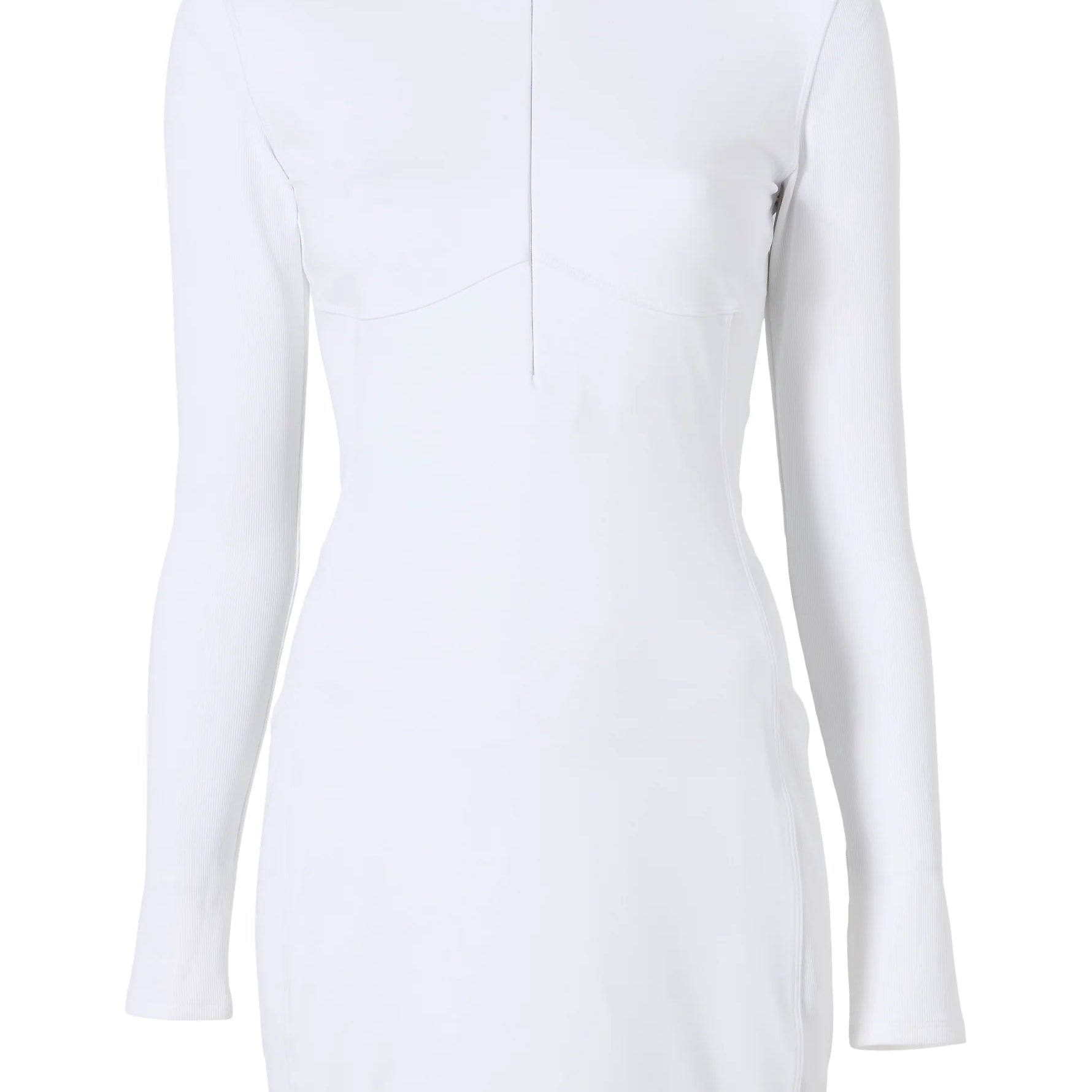 Rib Mix 1/4 Zip Dress
