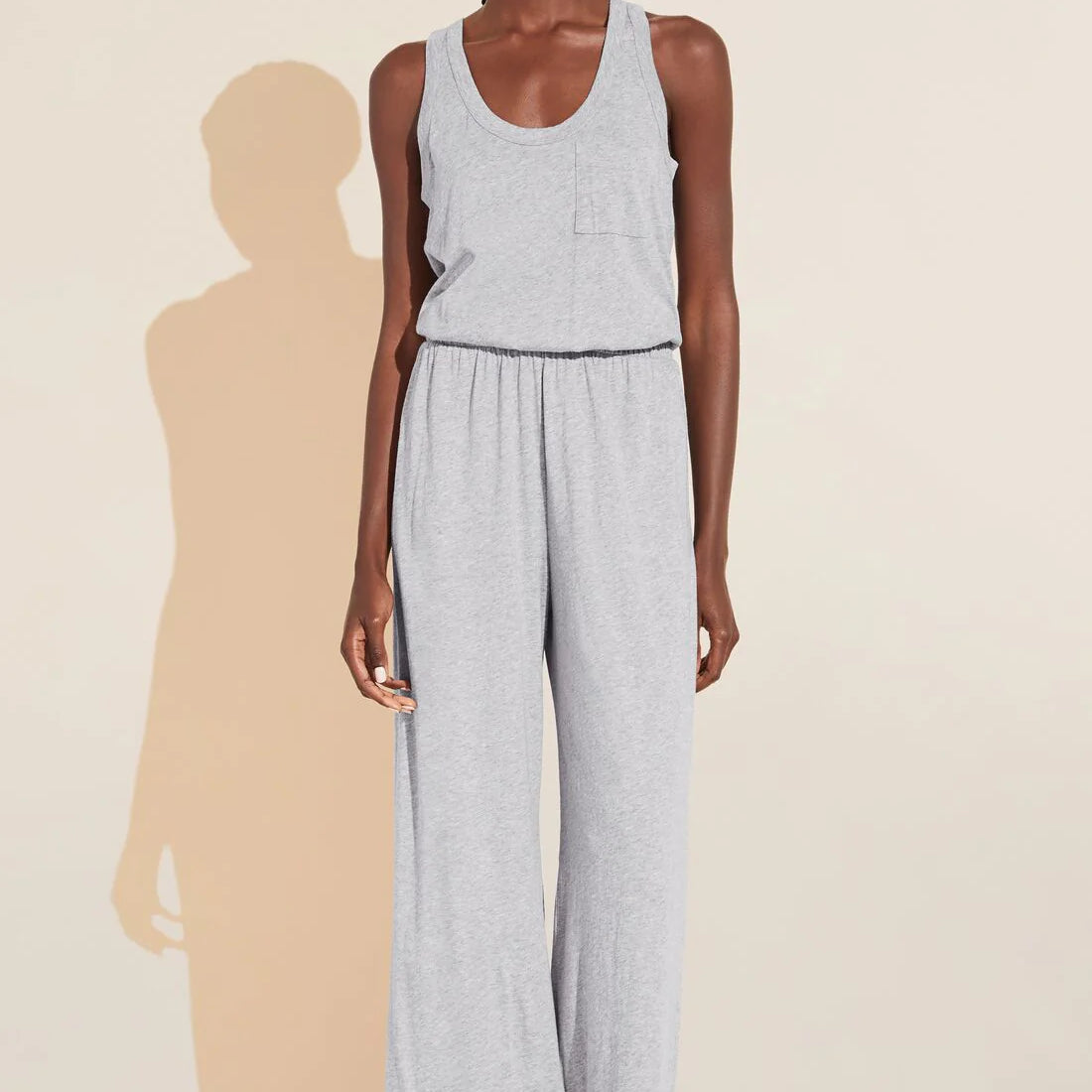 Aloe Infused Cotton Wide Leg Jumpsuit
