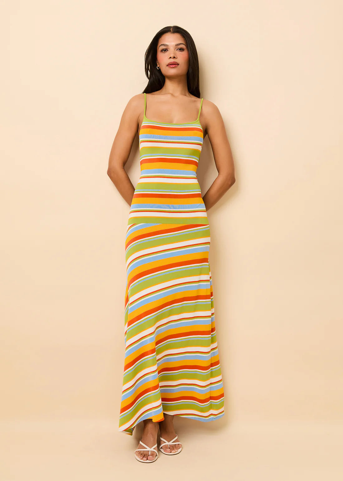 The Lottie Dress- St. Barths Stripe Luxe Society Active The Lottie Dress- St. Barths Stripe Luxe Society Active