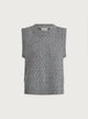Hazen Knit Tank- Grey Malange