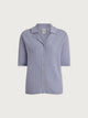 Madelene Knit Shirt- Pale Iris