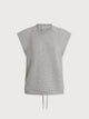 Salome Raglan Tee- Light Grey Marl