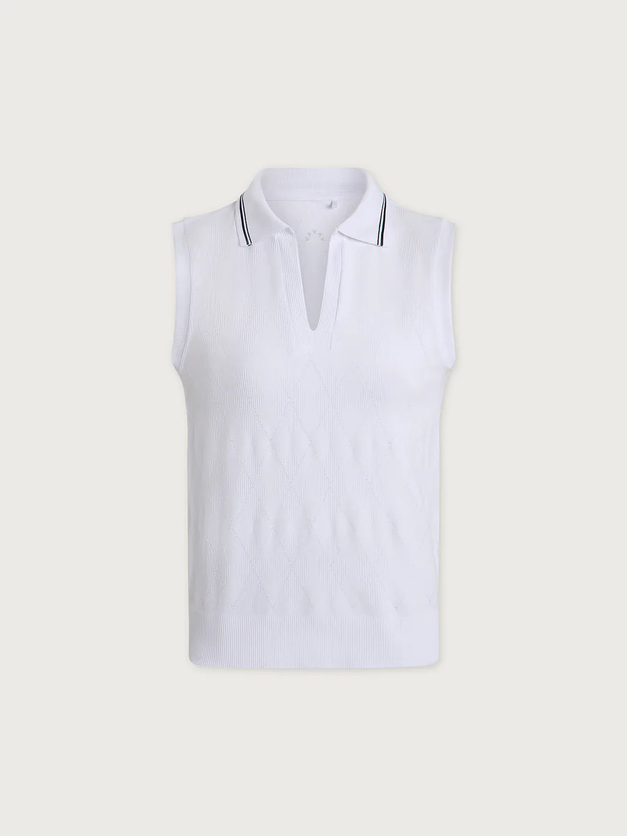 Marit Seamless Polo- White