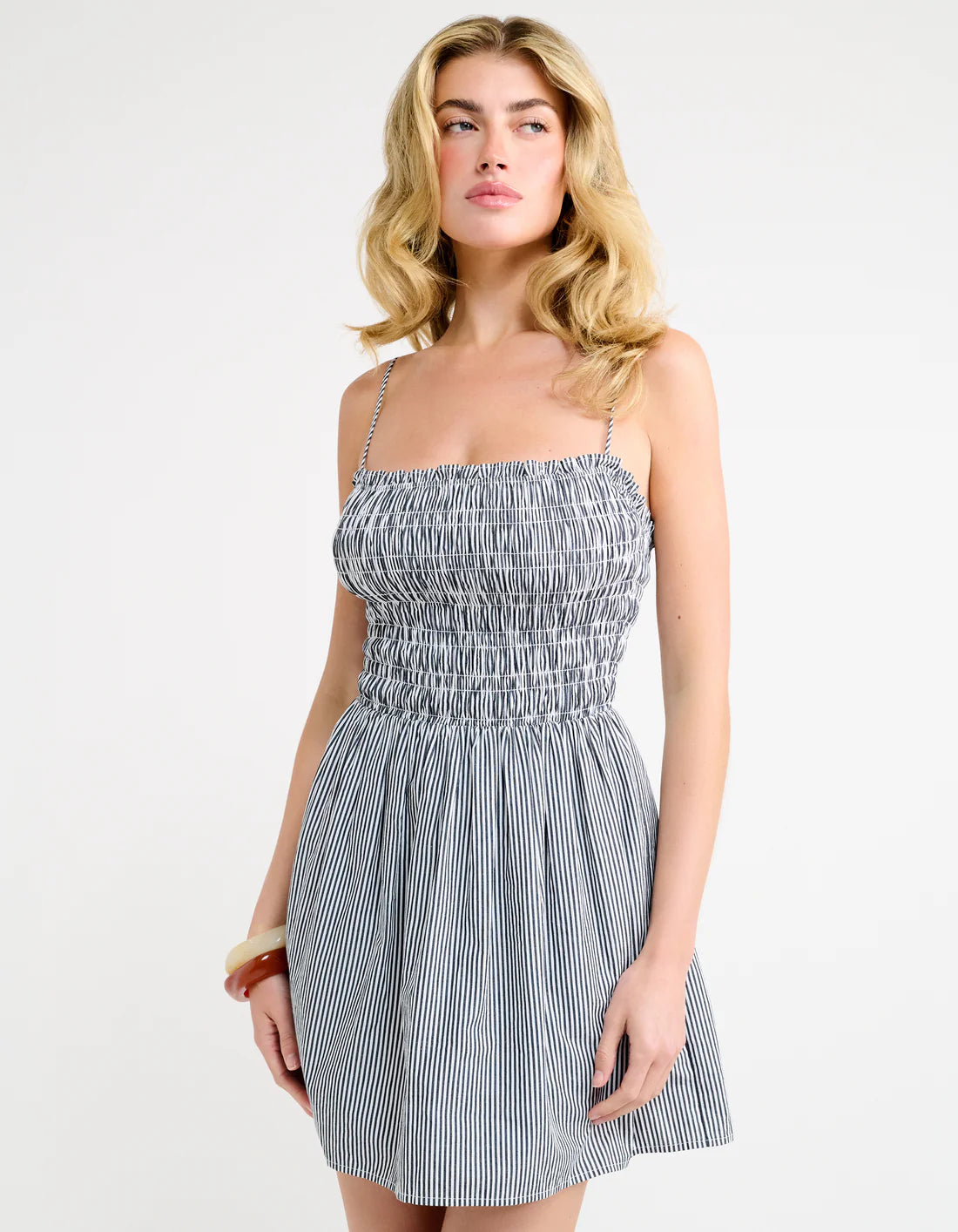 Easy Street Mini Dress- Regatta Stripe