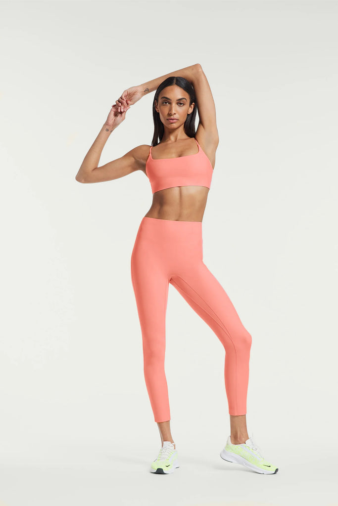 Le Ore Bonded Sports Bra In Peach,at Urban Outfitters in Pink
