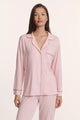 Gisele Modal Long PJ Set- Pink/Fig