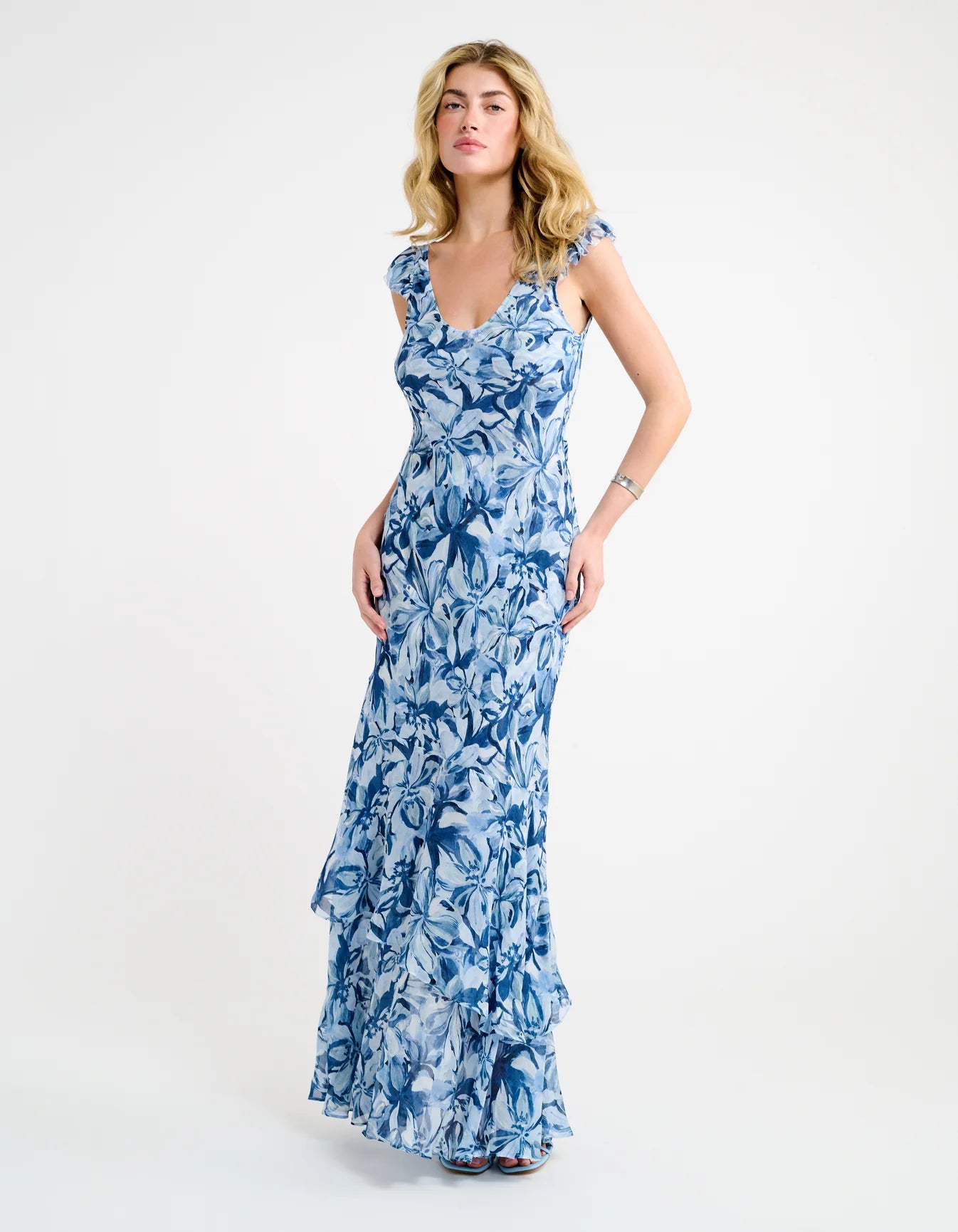 Solara Maxi Dress- Blue Crush