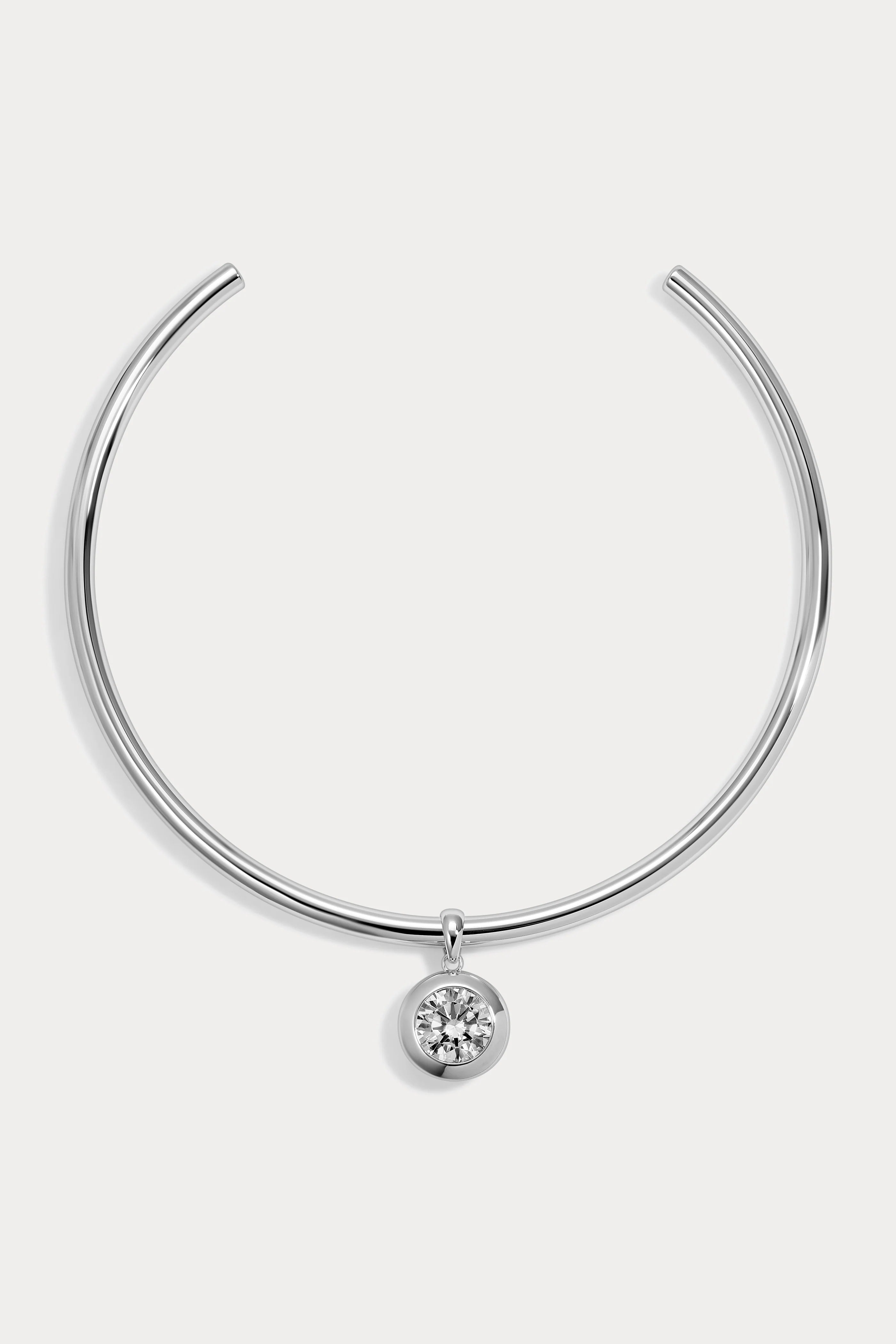 Large Simone Collar - Silver