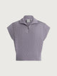 Gaines Half Zip Knit- Thistle Down
