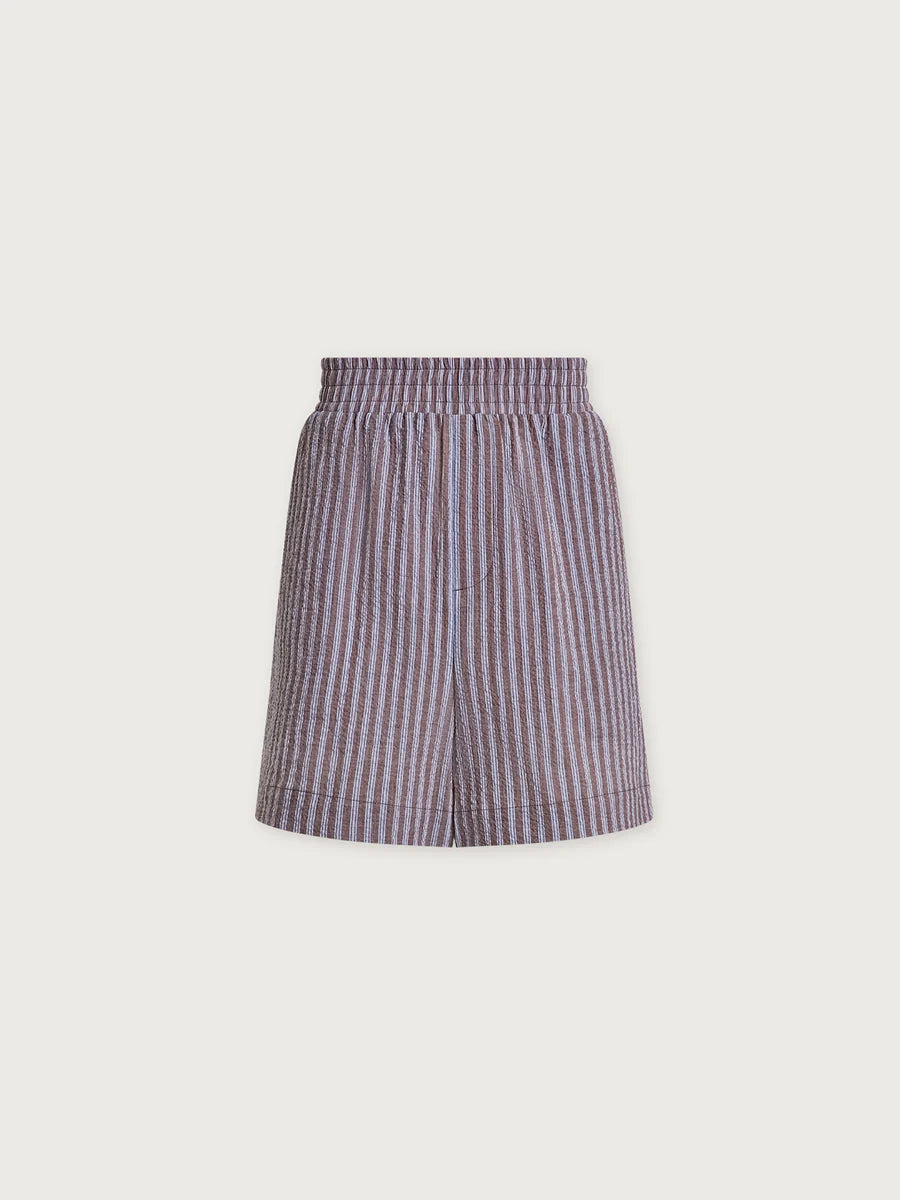 Darina Short 4"- Cocoa Blue Stripe