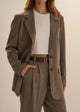 The Favorite Oversized Blazer- Java Plaid