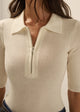 The Downtown Polo- Ivory