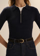 The Downtown Polo- Navy