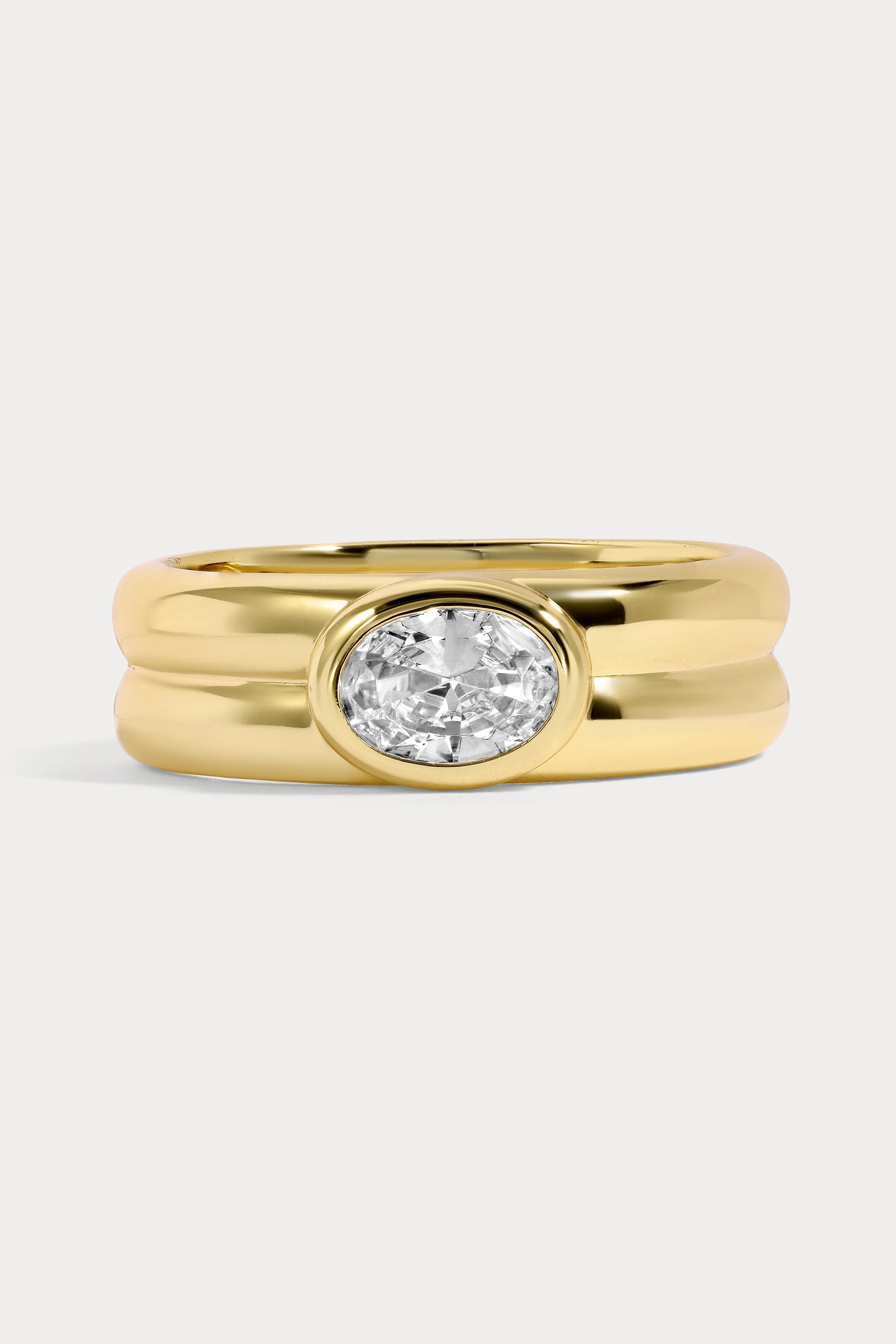 Romy Fluted Ring - Gold