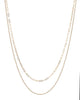 Luv AJ Beaded Double Chain Charm Nedcklace
