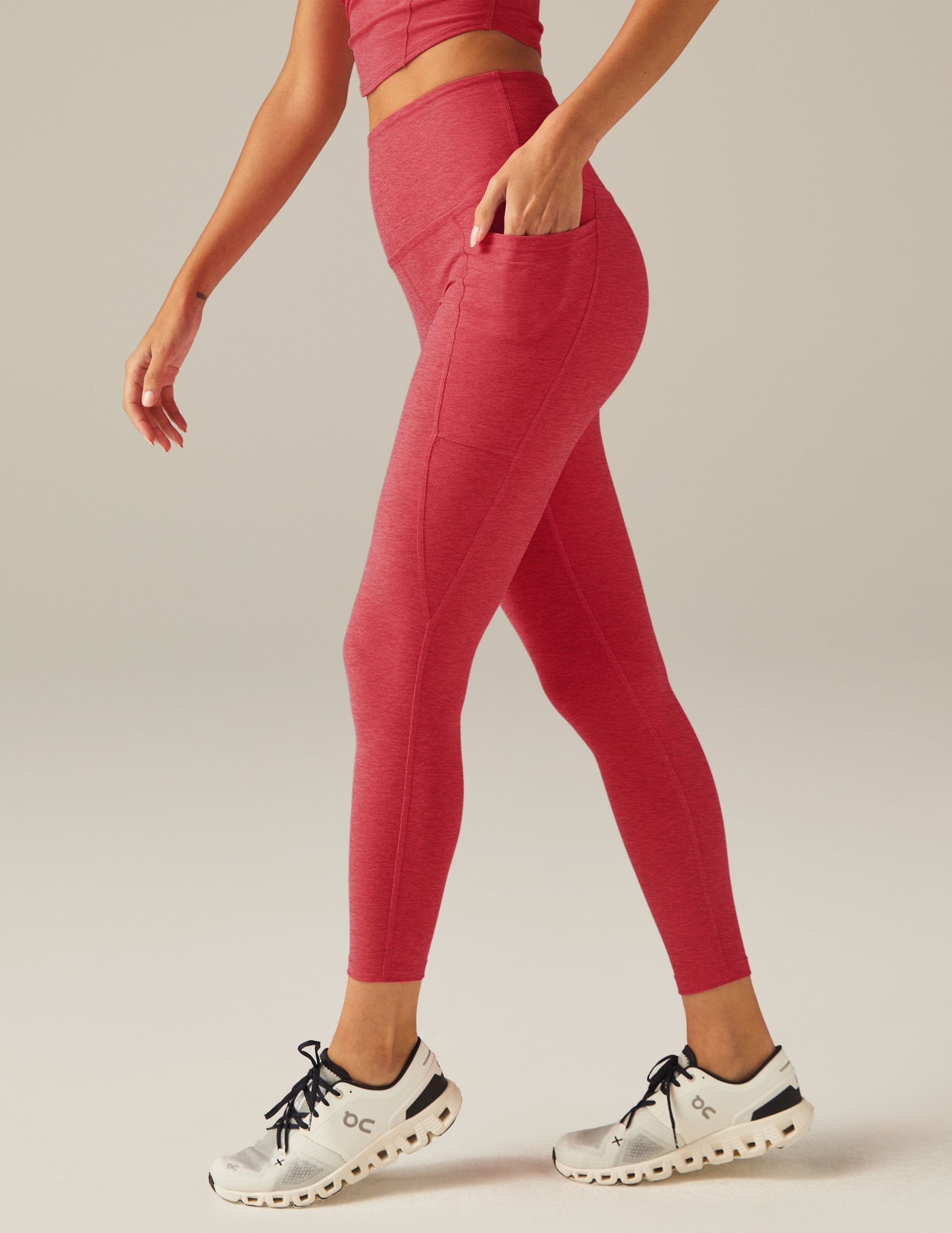 SPACEDYE OUT OF POCKET HIGH WAISTED MIDI LEGGING – Luxe Society Active